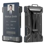 Metal Visit Card Holder Rfid Wallets Slim Thin Mini Bank Credit Business Cardholder (New)