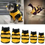 Bee Pet Puppy Coat Apparel Outfit Fleece Clothes Dog Cat Hoodie Fancy Costume (New)