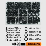 400 90 Rubber Seal Ring Double sided Rubber Grommets Ring Non toxic Odorless for Protect Wire (New)