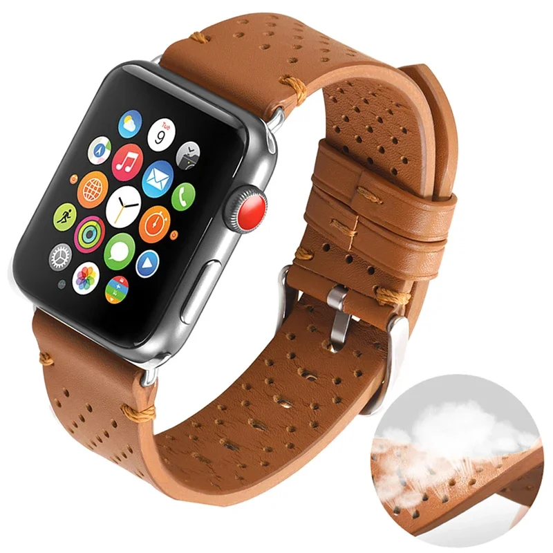 S9f8b3e8705844ba5a8d2d288c23d6c2az Leather Watchbands Belt Apple Watch Ultra Series 9 (New) - Image 1