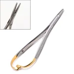 Dental Needle Holder Tweezers Orthodontic Instrument Stainless Steel Mathieu Needle Holder Tools Dentistry (New)