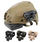 BOOIU Tactical Helmet Flashlight Holder 25mm Multi Angle Led Flashlight Clip Fast Helmet Accessories (New)