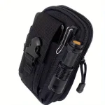 1 Unisex Tactical Waist Bag   Heavy Duty Multi Functional Belt Bag with Adjustable Strap, (New)
