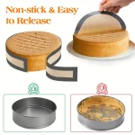 Silicone Baking Pad Suitable for Springform Flat Bottom, Preventing Cake From Sticking To (New)