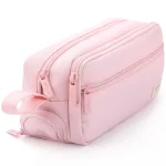 Large Capacity Zippered Pencil Case Portable Multi Compartment Pencil Pouch Waterproof and Durable Stationery Storage (New)