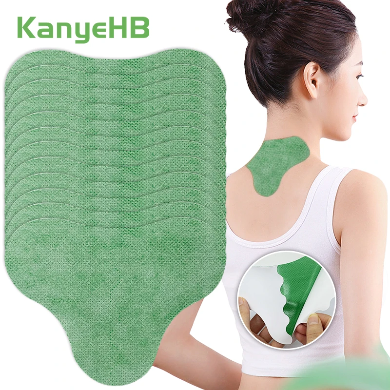 Sa1213e358ffe4b38b0bde418d6df00c5W 12=1Bag Cervical Pain Relief Plaster Chinese Herbal Extract Patch Neck Shoulder Joint Knee (New) - Image 1