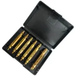 Damaged Screw Extractor Broken Bolt Stripped Set Double Head Tool Easy Out Removal (New)