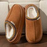Winter Womens Slippers Boots Fashion Fuzzy Fur Anti slip Soft Sole Outdoor Indoor Warm (New)