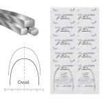 100=10 ak Super Elastic NiTi Orthodontic Arch Wires   Round, Rectangular, Ovoid Forms (New)