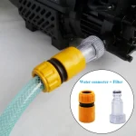 Car Washer Adapter High Pressure Washer Water Filter Automobile Washing Machine Water Connector (New)