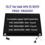 13.3" for Dell XPS 13 9370 9370 P82G P82G001 Complete Upper Half LCD Touch Display Screen Assembly Replacement (New)