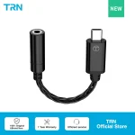 TRN TE DAC AMP Adapter Type C to 3.5mm Audio Cable Chip Earphone Amplifier (New)