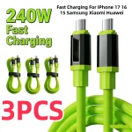 3 1 240W Type C To Type C Super Fast Charging Cable Universal High (New)