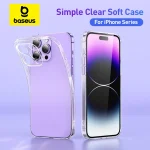 Baseus Clear TPU Case for iPhone 17 16 15 14 13 12 Pro (New)