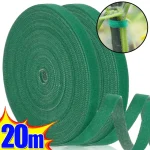 20 2M Nylon Plant Ties Plant Bandage Hook Tie Loop Adjustable Plant Support Reusable (New)