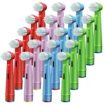 Electric Toothbrush Replacement Heads Compatible with Kids Oral B Braun Soft Bristles and (New)