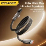 Essager USB C Cable 240W Elbow Fast Charging Cord With (New)