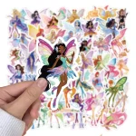 52 Cartoon Magic Butterfly Fairy Stickers Graffiti Heart High Beauty Water Cup Phone (New)