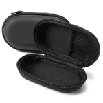 Portable Hard Shell Earphone Case, Shockproof Waterproof Headphone Storage Bag with Zipper, Universal (New)
