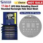 MECHANIC 11-in-1 UFO BGA Reballing Stencil IPhone X-17 Series (New)