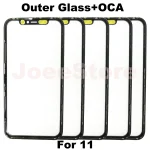 5 Screen Front Outer Glass OCA For iPhone 17 Pro Max 11 12 13 (New)