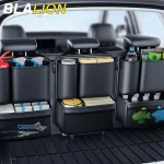 BLALION Car Trunk Leatherette Storage Bag Detachable Auto Seat Back Pocket High capacity Hanging (New)