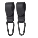 Wholesale 2 PU Leather Baby Stroller Hook for Pram Rotate 360 Degree Rotatable (New)