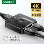 UGREEN HDMI Switch 4K for Xiaomi Mi Box Bi directional HDMI  compatible Switcher for (New)