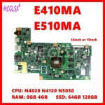 E410MA Mainboard For Asus E410MAB E410M E510MA R429M F414MA Laptop Motherboard N4020 N4120 (New)