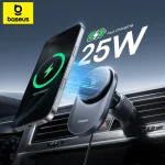 Baseus Qi2.2 25W Car Magnetic Wireless Charger For iPhone 17 16 15 Fast (New)