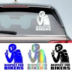 1 Respect Biker Sticker For On Car Motorcycle Vinyl 3D Stickers Motorcycle Vinyl (New)