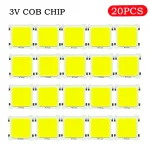 20 lot White LED COB Integrated Chip 5W 3V High Brightness Spotlight Tube Light (New)