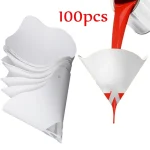 Paint Filter Paper 10x19 cm 100 Microns Car Paint Spray Mesh Paper Filter (New)