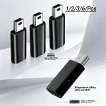 Type C to Mini USB Adapter Fast Charging Data Transfer USB C Female (New)