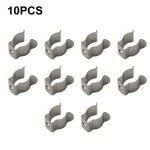 10 Heavy Duty Narrow Base Tool Spring Terry Clips Heavy Duty Tool Storage (New)