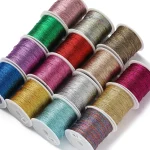 1Roll 25 100m 0.2 0.4 0.6 0.8mm Multi Size Colored Lines Bead String Sewing Thread for DIY (New)