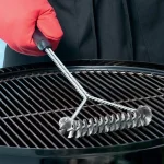 Barbecue Brush Cleaning Tool Stainless Steel Non Stick Cleaning Brush Barbecue Accessories Stainless (New)