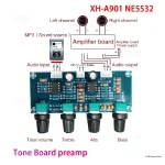 Tone Board Preamp Pre amp With Treble Bass Volume Adjustment Pre amplifier Tone Controller For (New)