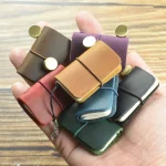 1 Tiny Notebook Vintage Leather Sketchbook Cute Mini Diary Retro Cowhide Travel Journal (New)