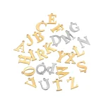 30 50 Stainless Steel A Z Alphabet English Letter Charms Pendant For DIY Necklace Bracelet (New)