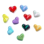 20 Acrylic AB Color Heart Spacer Loose Beads for DIY Necklace Bracelet Jewelry (New)