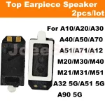 2 Top Earpiece Ear Speaker Sound Receiver Flex Cable For Samsung A10 A12 (New)