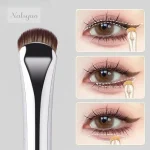 2 1 Curved Eyeliner Makeup Brushes Precision Soft Eyeshadow Brush Sharp Thin Small Eye (New)