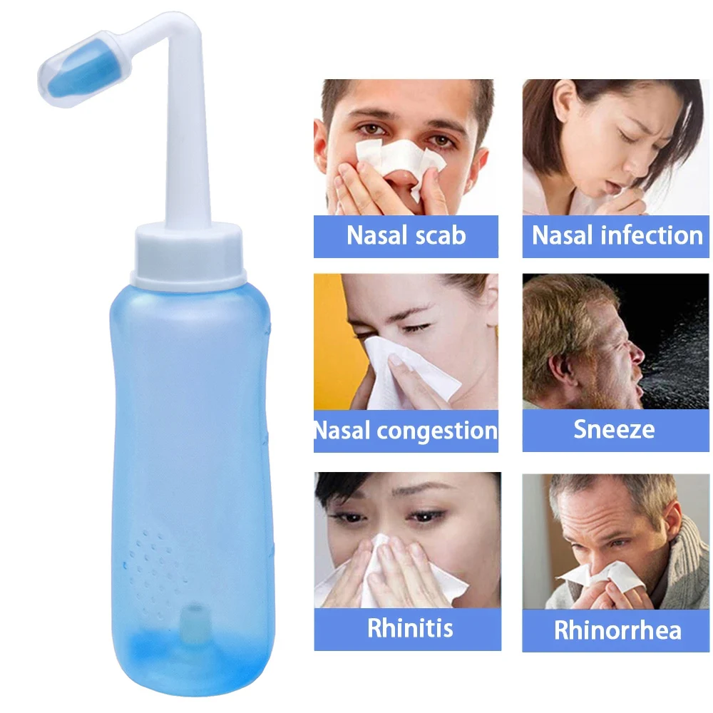Saaebbdef7f53412ea405cacc791876c3l Nasal irrigator for Adults Children Nasal Rinse Bottle Nasal Wash Cleaner Nose Protector (New) - Image 1