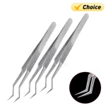 Aax-17 Stainless Steel Tweezers Chip Tin Planting Anti-Corrosion High (New)