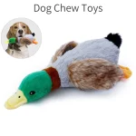 Dog Chew Toys Cute Plush Duck Sound Toy Stuffed Squeaky Animal Squeak Dog (New)