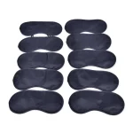 10 lot Travel Sleeping Eye Mask Black Shade Blindfold Eye Patch Night Economic Sleep (New)
