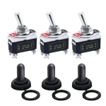 5 Heavy Duty Car Boat Rocker Toggle Switch 15A 250V 2Pin SPST ON OFF (New)