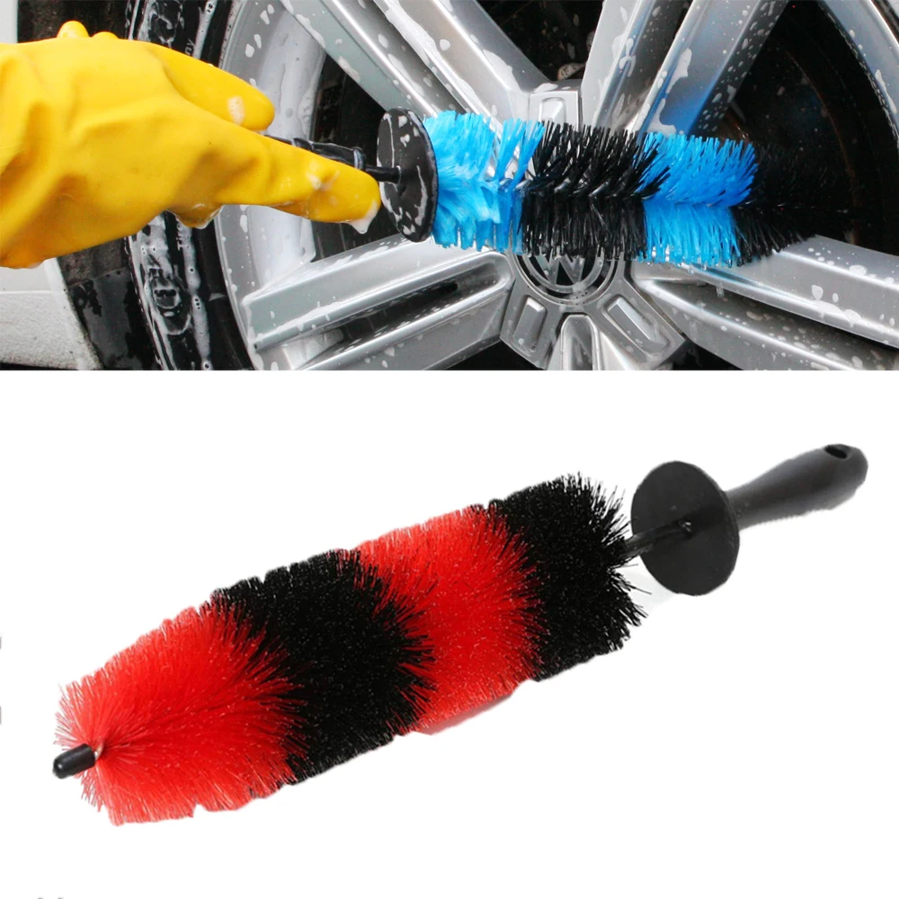 Sabfc63a332d64925869934c9db295856a Multifunction Wheel Wash Brush Car Truck Motor Engine Grille Wheel Wash Brush Tire (New) - Image 1