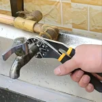 14 In 1 Multi Purpose Wrench Adjustable Spanner High Carbon Steel Sawtooth Design Tight Bite No (New)